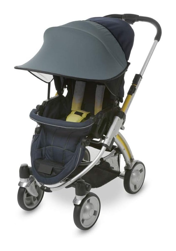 Manito Sun Shade for Strollers and Car Seats (Khaki Grey) UPF 50+ - Image 1
